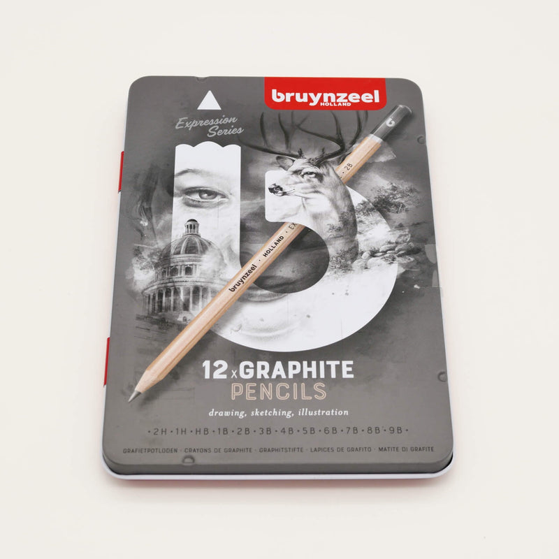 Bruynzeel Expression Graphite Pencils (Tin of 12)