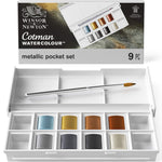 Winsor & Newton Cotman Watercolour Metallic Half Pan Set