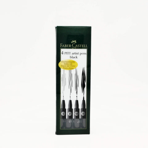 Faber Castell PITT Artist Pen Black Set – Details Art Materials