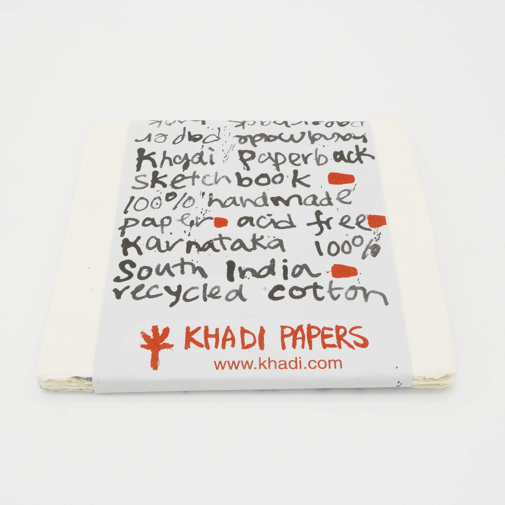Khadi Sketchbook Handmade Paper Paperback 30 Sheets 150gsm Details