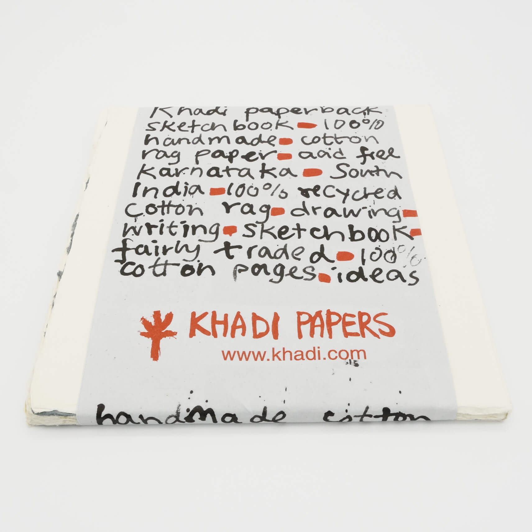 Khadi Sketchbook Handmade Paper Paperback 30 Sheets 150gsm Details