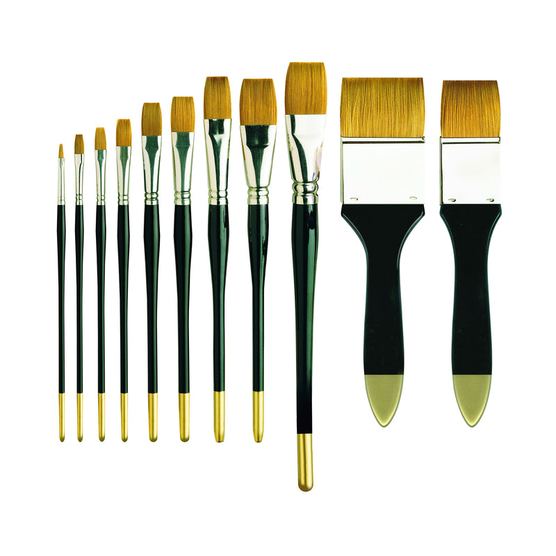 Pro Arte Series 106 Prolene One Stroke Flat Brushes