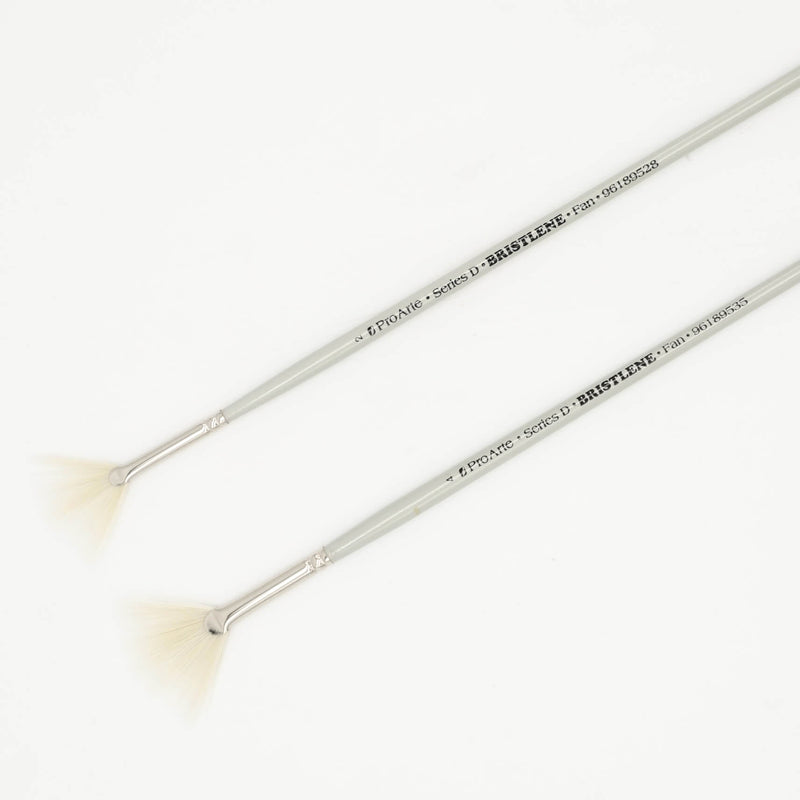 Pro Arte Bristlene Series D Fan Brushes