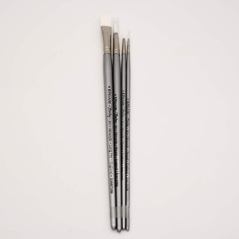 Pro Arte Sterling Acrylic 201 Brush Set 4