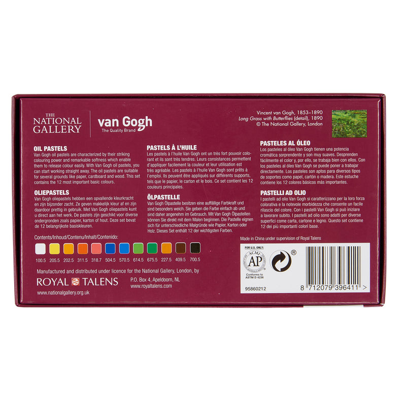 Van Gogh Oil Pastels - General Selection (Set of 12)