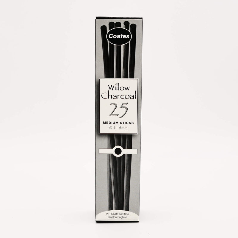 Willow Charcoal 25 Medium Sticks