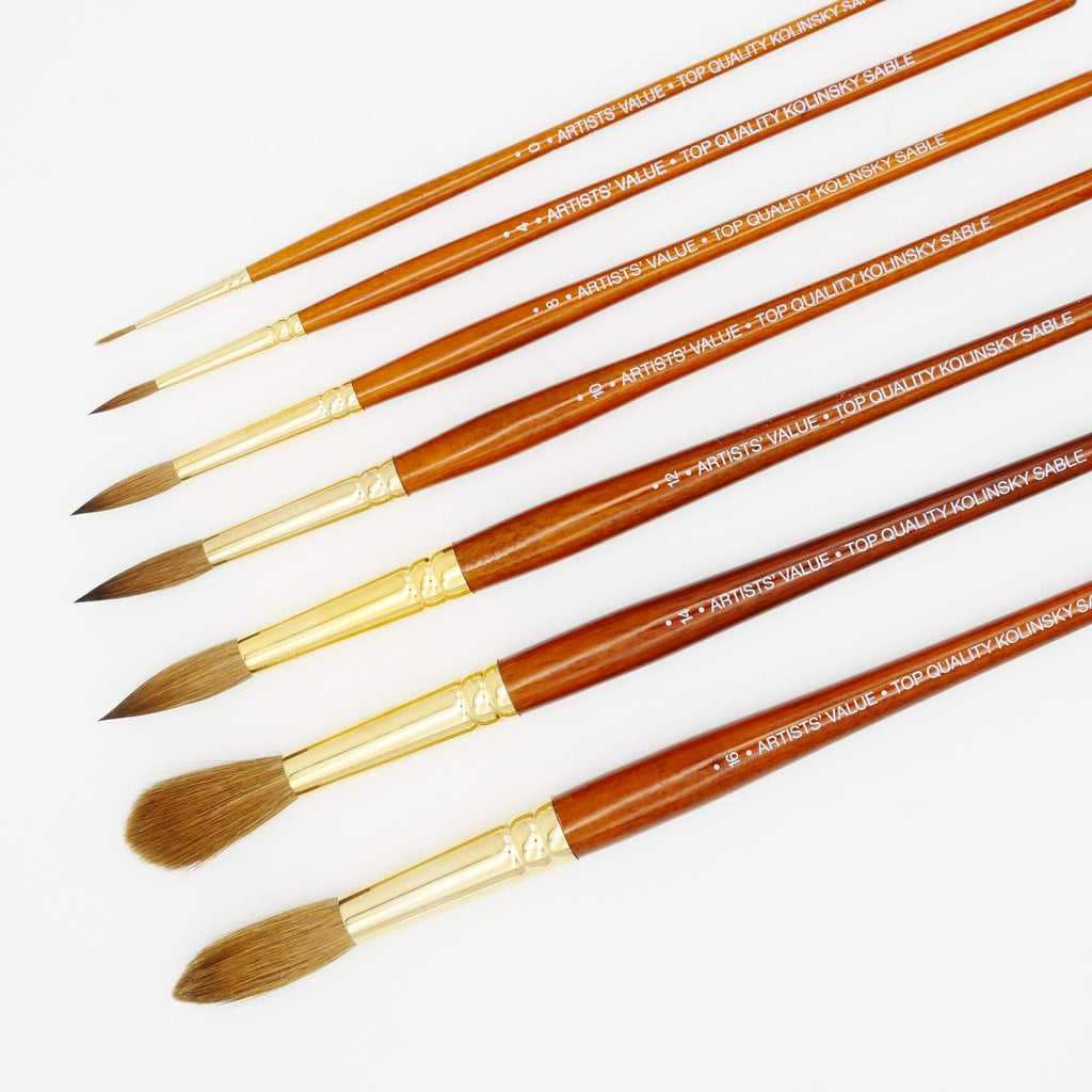 Sable paint shop brushes