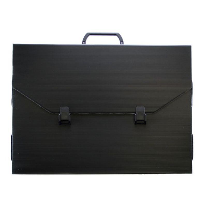 Tech-Style Polyrib Black Folio