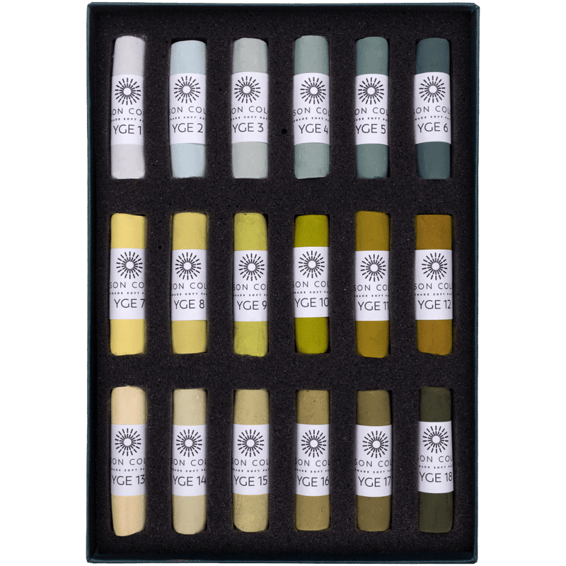 Unison Soft Pastels (Singles) YELLOW GREEN EARTH